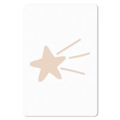 Produktbild von MuchoWow® Mauspad Mousepad Fallender Stern - Pastell - Kinder - Rosa - Kinder 18x27 cm - Mousepads - Maus Mat - Pad - Mausunterlage