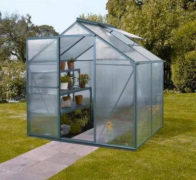 Obrázek produktu pro Vitavia "Triton 2500" skleník včetně ocelového základu smaragdově zelený 2,5 m² 6 mm HKP