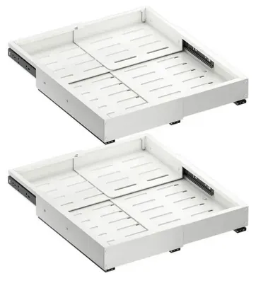Imagen del producto de Organizadores para armarios, con ancho ajustable, fácil instalación, paquete de 2 unidades