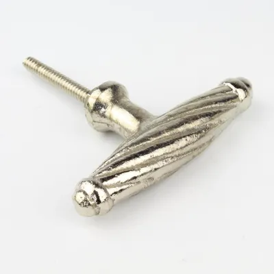 Produktbild von Handgriffshop Lucky Türknauf Stahl Edelstahloptik Möbelknauf Küchengriff Schrankgriff Silber Schubladengriff Möbelbeschlag Lochabstand Einbohrgriff Stahl