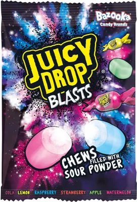 Obrázek produktu pro Bazooka Juicy Drop Blasts (12 x 140 g)