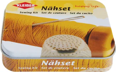 Produktbild von KLEIBER Nähset in Metalldose gelb