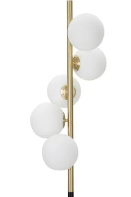 Produktbild von Stehlampe Lampada 30 x 160 x 30 cm Metall Glas Gold Weiß Schwarz