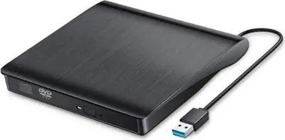 Produktbild von Ultraschlankes, tragbares externes USB 3.0 DVD/CD-Lese-/Schreibgerät – Lese-/Schreibgerät für Windows und Mac OS