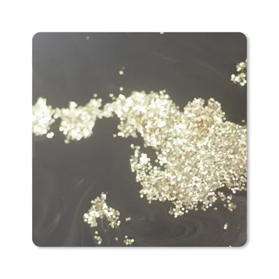 Produktbild von MuchoWow® Mauspad Mousepad Marmor - Gold - Muster - Schwarz 30x30 cm - Mousepads - Maus Mat - Pad - Mausunterlage - Gaming