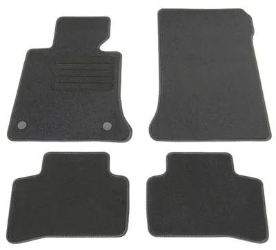 Fußmatten-Set für Mercedes GLK X 204, 10/2008-05/2012, 4-teilig, Schwarz