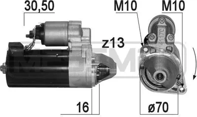 Produktbild von ERA 220868A Starter Anlasser 2,5kW passend für MERCEDES-BENZ C-Klasse Limousine (W204) 12V