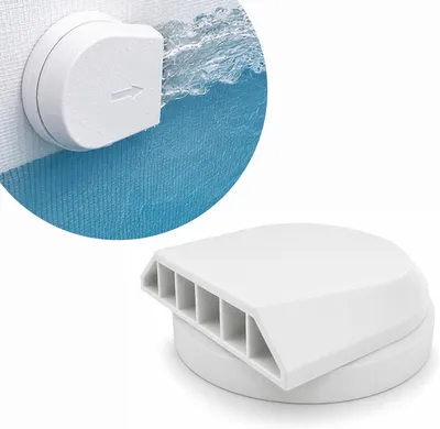 Produktbild von Pooldüse weiße Auslass 82 mm, 360° drehbar, verbesserte Wasserzirkulation für Schwimmbad