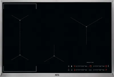 Produktbild von AEG IAE84421XB, Schwarz, Integriert, 80 cm, Zonen-Induktionskochfeld, Glas, 4 Zone(n)