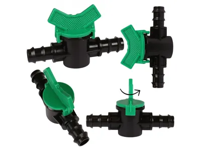 Obrázok produktu pre Riadkový ventil s dvoma konektormi na hadicu 16 mm