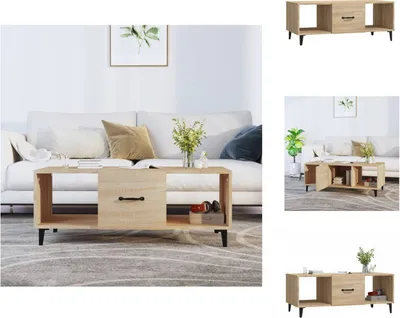 Image de vidaXL Table basse Chêne Sonoma 102x50x40 cm Bois composite - Tables basses