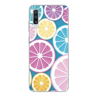 Produktbild von MuchoWow® Handyhülle Schutzhülle Hülle für Samsung Galaxy A70 Obst - Grapefruit - Tropisch Silikon Softcase Handy Hülle - Schutzhaube - Geburtstag Teenager