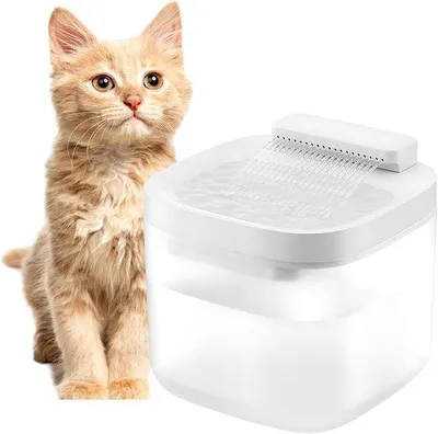 Image de Bol à eau pour chat 3 L, très élégant, avec éclairage LED