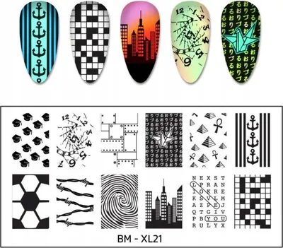 Produktbild von Stempelplatte für Nailart BM-XL21