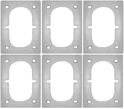 Produktbild von 6x Gegenplatte für Zurrmulde Doppelseitig Anhänger Zurröse Ladungssicherung Öse