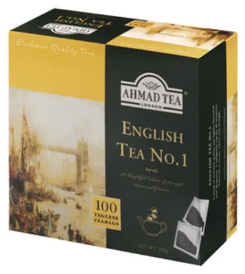 Zdjęcie produktu dla Ahmad Tea English No.1 - 200G (100 Saszetek) - Herbata Czarna