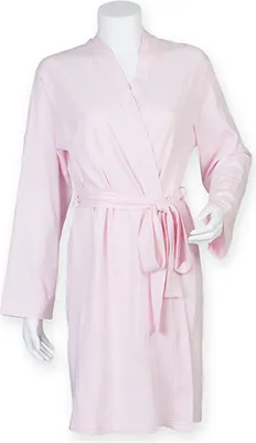 Produktbild von Towel City TC050 | Damen Jersey Bademantel Ladies Robe / Waschbar bis 40 °C - Farbe: Pink - Größe: M (12-14)