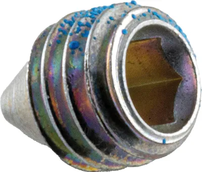 Produktbild von Gewindestift für Spaltstift und Keilschlitz, M 6 x 7 mm, Stahl vernickelt