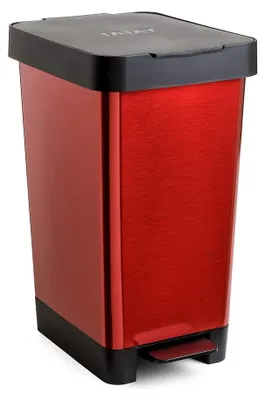Imagen del producto de TATAY, cubo de basura inteligente, 26x36x47 cm. Ideal para interiores y exteriores. Fabricado en plástico resistente