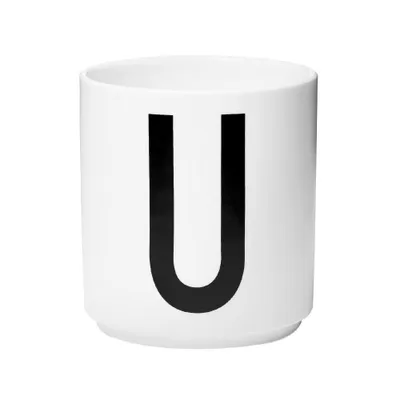 Produktbild von Design Letters Cup U weiss AJ Design Becher