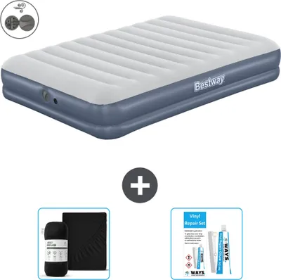 Produktbild von Bestway Luftmatratze - 2-Personen - 152 x 203 x 36 cm - Blau - Inklusive Zubehör