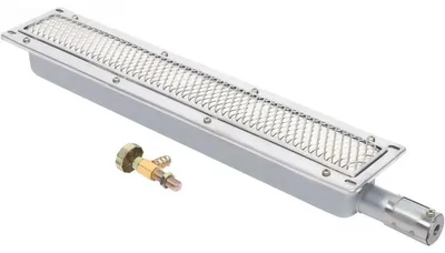 Produktbild von Gasgrill für draußen - Edelstahl BBQ Grill - Infrarot Seitenbrenner - Keramische Beheizung - Rechteckige Form - Silber