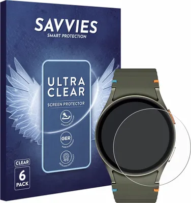 Produktbild von 6x Für Samsung Galaxy Watch 7 (40 mm) Schutzfolie Savvies Displayschutz Display Schutz Folie Klar Transparent