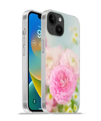Produktbild von MuchoWow® Handyhülle Schutzhülle Hülle für Apple iPhone 14 - Softcase Nahaufnahme von rosa Blumen Silikon Softcase Handy Hülle - Mobiltelefonhülle
