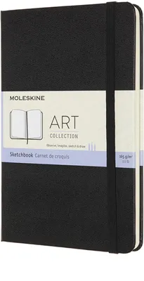 Obrázok produktu pre Moleskine 8053853603098 MOLESKINE Skicár, veľkosť M, 165 g/m2, tvrdé dosky, čierna farba