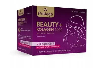 Productafbeelding van PROTEGO BEAUTY+ COLLAGEEN 5000, Biotine, Hyaluronzuur, voor HUID en HAAR, 30 zakjes
