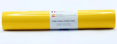 Produktbild von Kreativplotter Vinylfolie glänzend GOLDGELB 30,5x300 cm