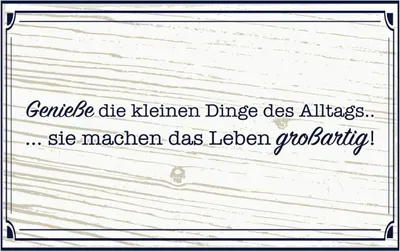Produktbild von vianmo Holzschild 12x18 cm Genieße die kleinen Dinge Alltags