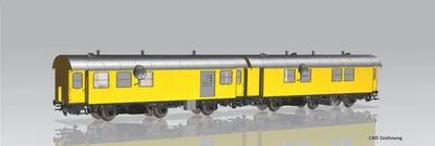 Produktbild von PIKO 55919 H0 XP-2er Set Wohn-/Werkstattwg. 3yg Bahnbau der DB-AG