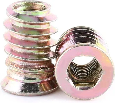 Image de Vis à tête hexagonale en acier au carbone zingué pour meubles M6/M8/M10.