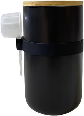 Zdjęcie produktu dla Pojemniki ceramiczne o pojemności 1000 ml, idealne do przechowywania herbaty, kawy, cukru, przypraw i orzechów, z łyżką i pokrywką
