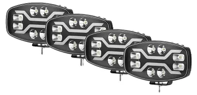 Imagen del producto de Luz de trabajo LED, resistente al agua, alta luminosidad, paquete de 4 unidades