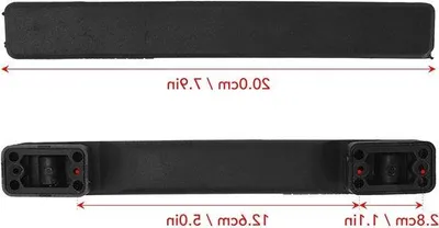 Productafbeelding van Vervangingshandgrepen voor koffers van 20 cm - Plastic handvatten voor reiskoffers en opbergkoffers, inclusief draagriem