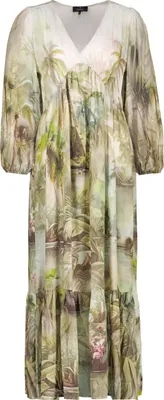 Produktbild von monari Kleid 620 olive gemust 44