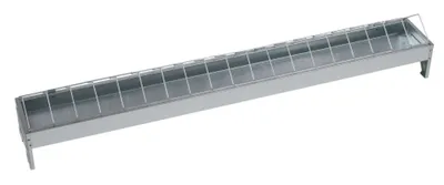 Immagine prodotto di Mangiatoia Kerbl zincata, lunga 100 cm. 10 cm di larghezza, per galline