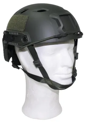 Produktbild von MFH US Helm, FAST-Fallschirmjäger, Rails, ABS-Kunststoff, oliv