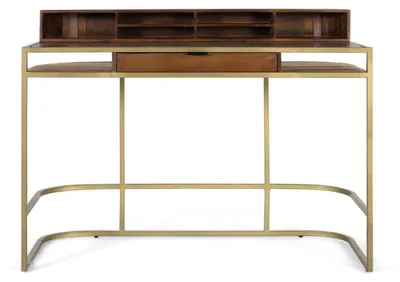 Produktbild von Schreibtisch aus Mangoholz, 95 cm x 130 cm x 60 cm Giner y Colomer