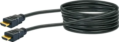 Produktbild von HDMI®-Kabel mit Ethernet 18 Gbits/s schwarz/gold 1,5/3 m , Kabellänge:3 m