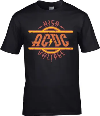 Immagine prodotto di Maglietta nera da uomo AC/DC High Voltage
