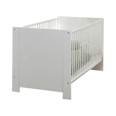 Image de Lit bébé Rootz - Lit de chambre d'enfant moderne - Sommeil confortable - Conception sécurisée - Blanc - 78 x 83 x 143 cm