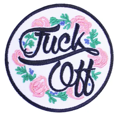 Zdjęcie produktu dla „Fuck off floral” – naszywka
