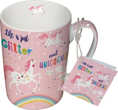 Produktbild von PFIFF Becher/Tasse "Glitter&Unicorns"