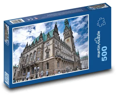 Produktbild von Puzzle 500 Deutschland - Hamburg, Rathaus - martinpuzzle