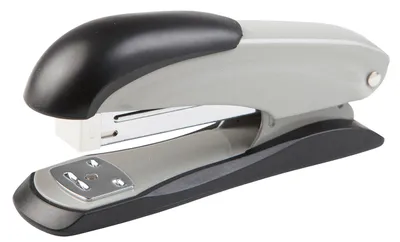 Produktbild von Metall-Heftgerät / Hefter bis 25 Blatt / für Heftklammergröße 24/6 / Farbe: grau