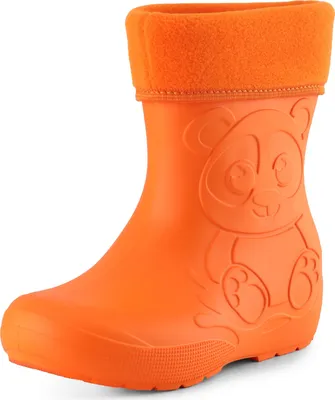 Produktbild von Ladeheid Eva Kinder Jungen Mädchen Gummistiefel Regenschuhe gefüttert LA-CA-11 (Orange (151c), 30/31 EU)