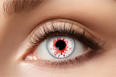 Produktbild von Zombie Auge Kontaktlinsen vegan Karneval Fasching